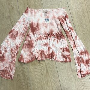 Street wear‎ society smocked long sleeve top